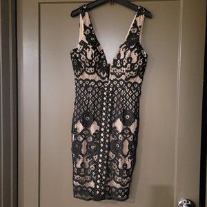 One of a Kind: Plunging Black Lace Dress